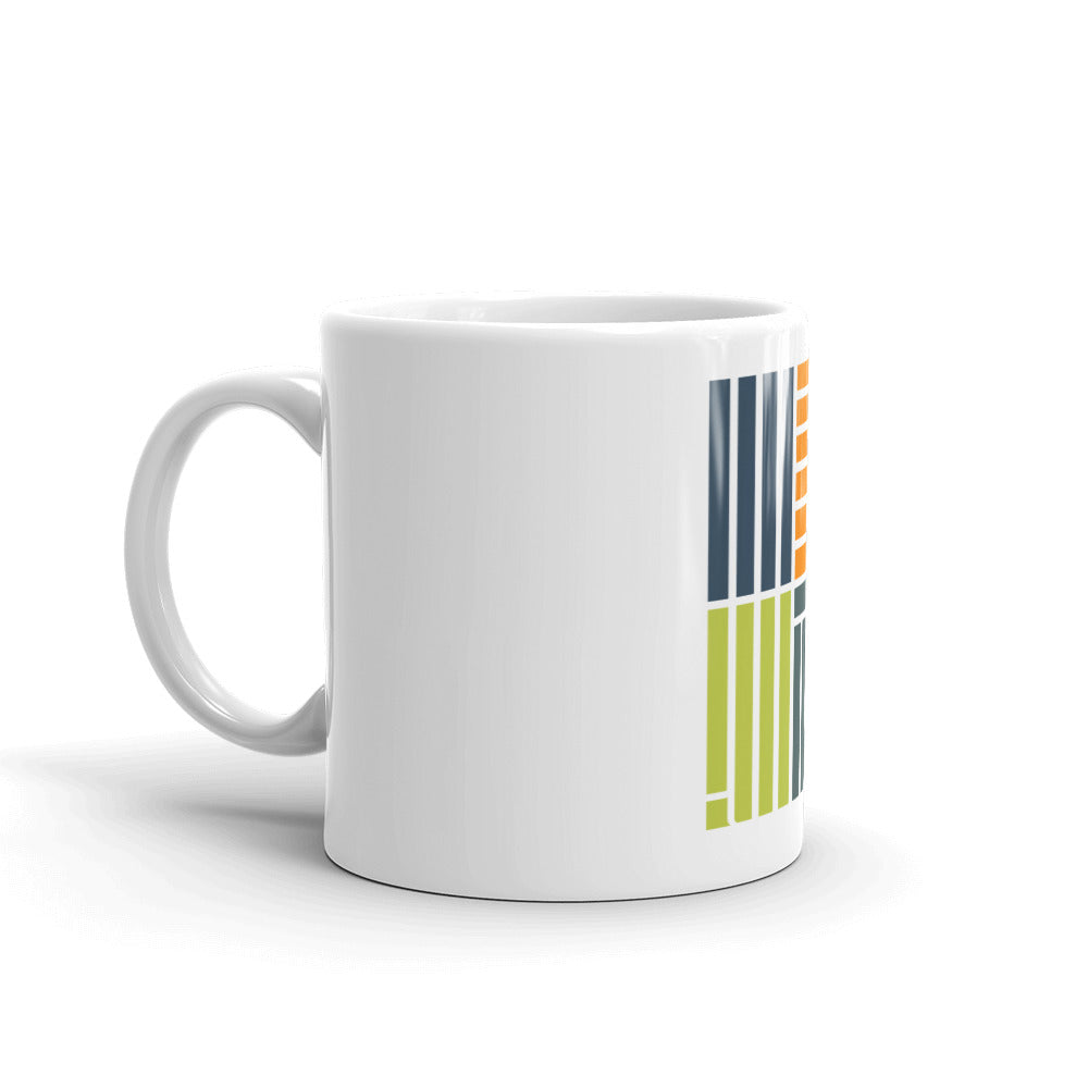 Rancho Estates Neighborhood Map White glossy mug